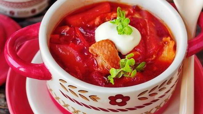 Рецепт Красный борщ без капусты