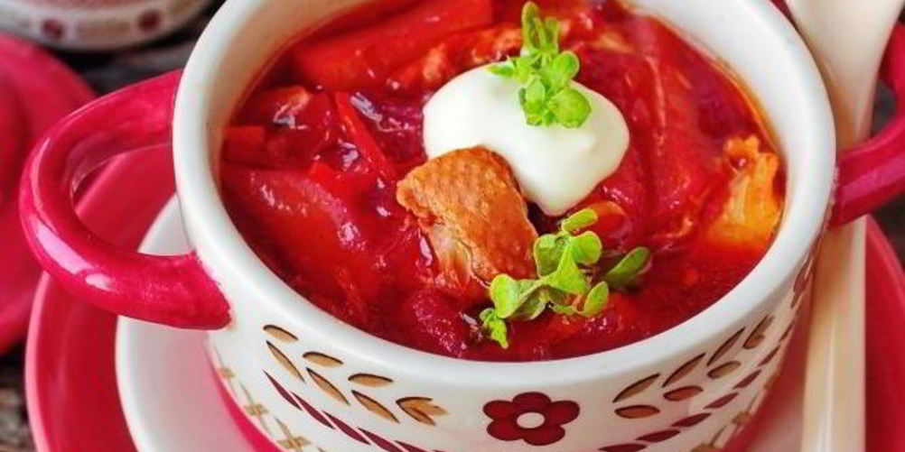 Как приготовить красный борщ без капусты