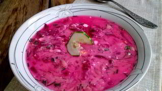 Рецепт Литовский холодный борщ