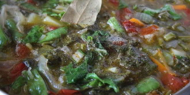 Рецепт осенний зеленый борщ