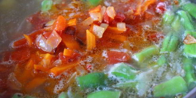 Рецепт осенний зеленый борщ