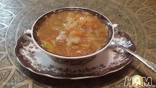 Рецепт Осенний желтый борщ