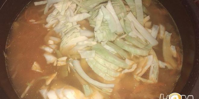 Рецепт осенний желтый борщ