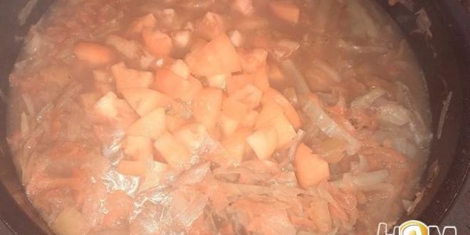 Рецепт осенний желтый борщ