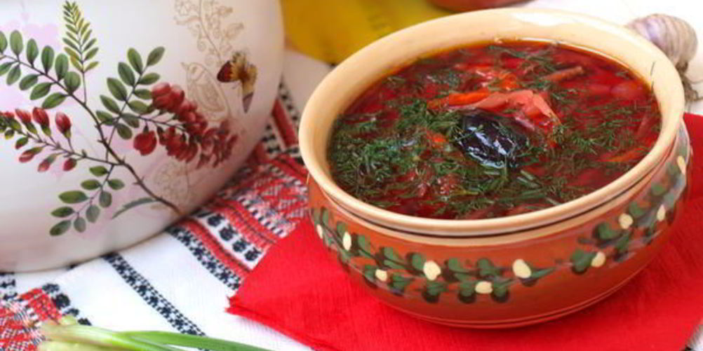 Как приготовить постный борщ с черносливом