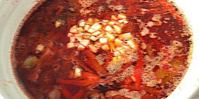 Рецепт постный борщ с черносливом