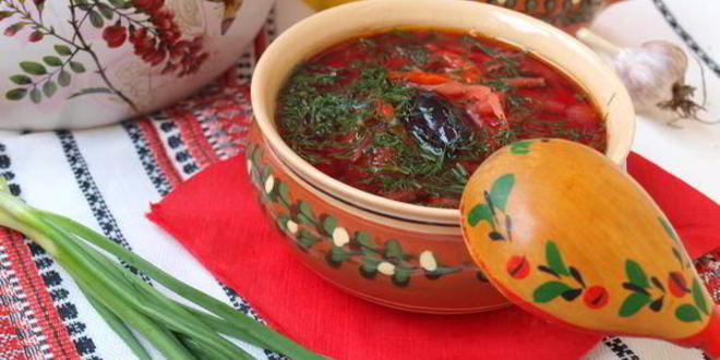 Рецепт постный борщ с черносливом