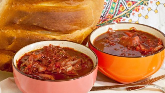 Рецепт Постный борщ с лесными грибами