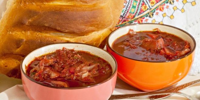 Рецепт постный борщ с лесными грибами