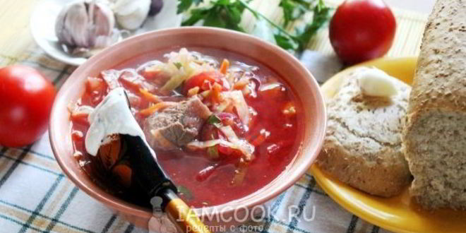Рецепт русский борщ
