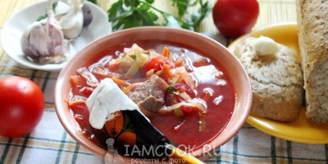 Рецепт русский борщ