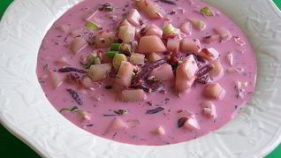 Рецепт Шалтибарщай — холодный литовский борщ