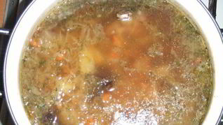 Рецепт Украинский борщ из квашеной капусты