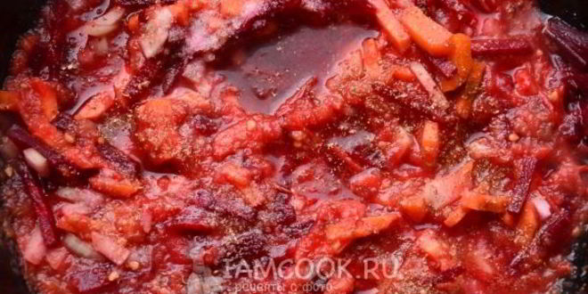 Рецепт украинский борщ с галушками