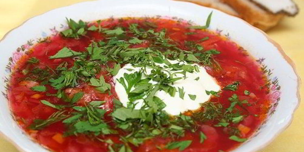 Рецепт борщ с салом