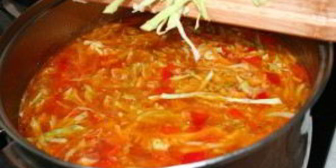 Рецепт украинский борщ с салом и чесноком