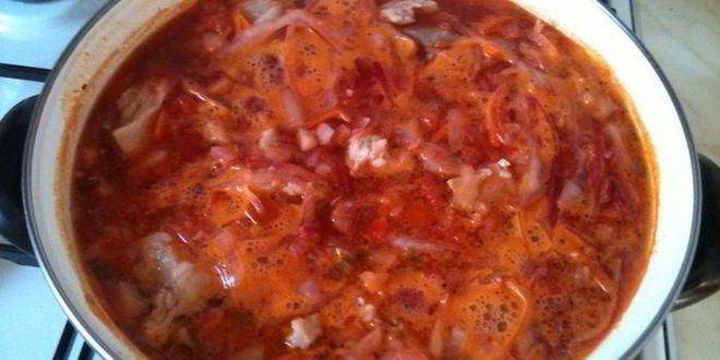 Рецепт украинский борщ