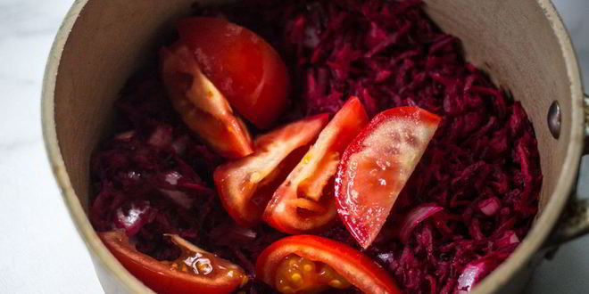 Рецепт вегетарианский борщ