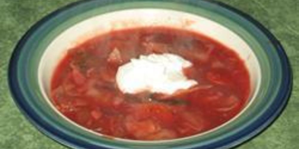 Рецепт вегетарианский борщ