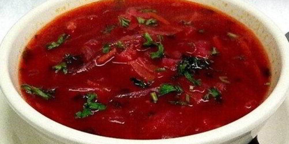 Рецепт украинский борщ с салом и чесноком