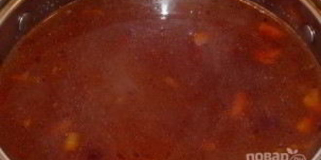 Рецепт вкусный борщ с тушенкой