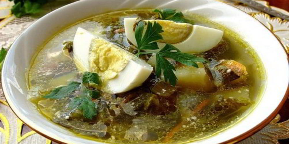 Рецепт вкусный борщ со щавелем
