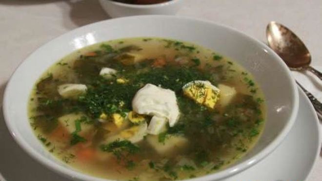 Рецепт Зеленый борщ