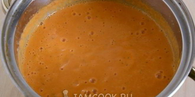 Рецепт диетический томатно-тыквенный суп