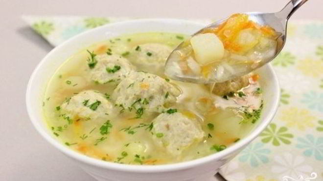 Рецепт Домашний суп с фрикадельками