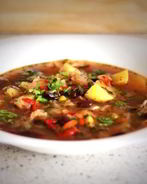 Фасолевый суп из красной фасоли