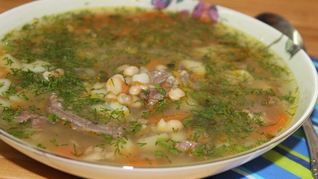 Рецепт Фасолевый суп на гусе
