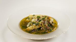 Рецепт Фасолевый суп с копченостями