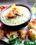 Французский чесночный суп с сырными гренками