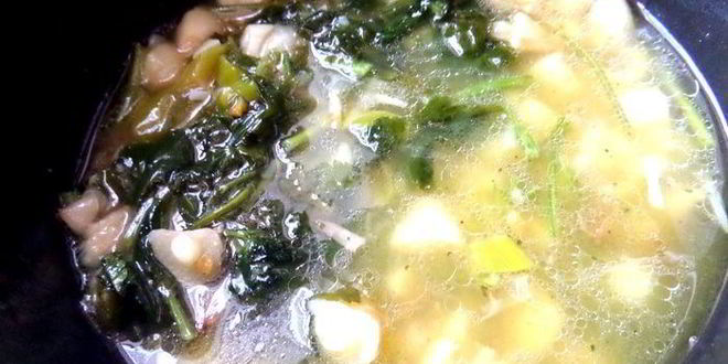 Рецепт французский чесночный суп с сырными гренками