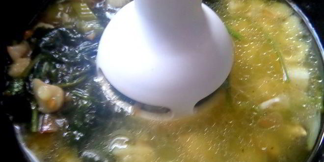 Рецепт французский чесночный суп с сырными гренками