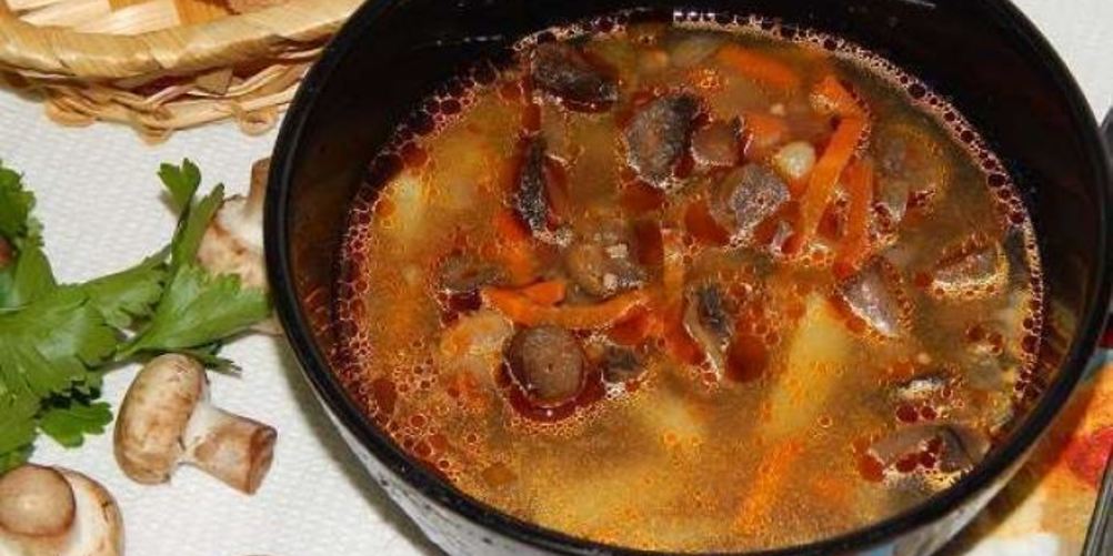 Как приготовить гречневый суп с грибами