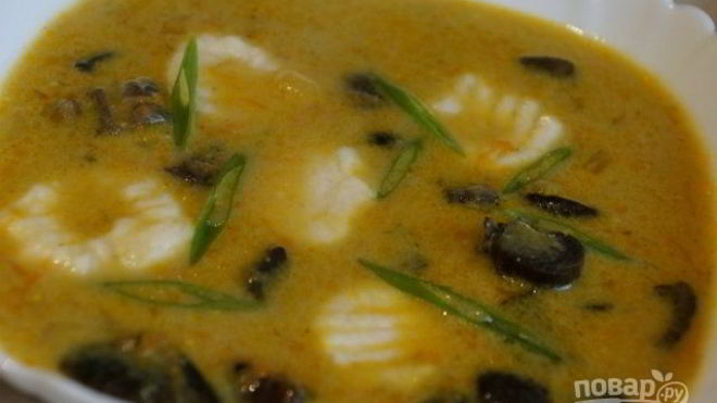 Рецепт Грибной суп из подберезовиков