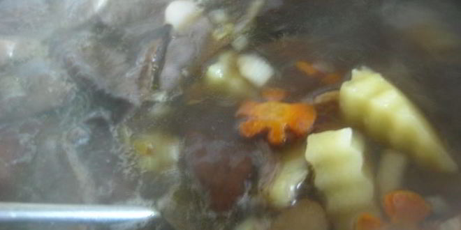 Рецепт грибной суп с лапшой из лаваша