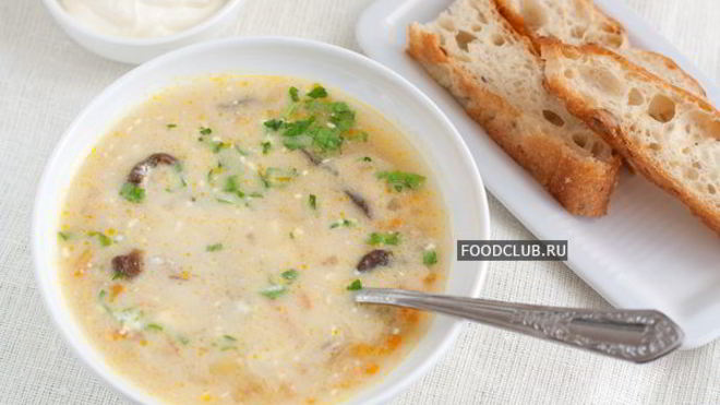 Рецепт Грибной суп с перловкой