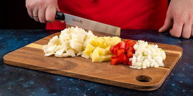 Рецепт картофельный суп на воде с болгарским перцем