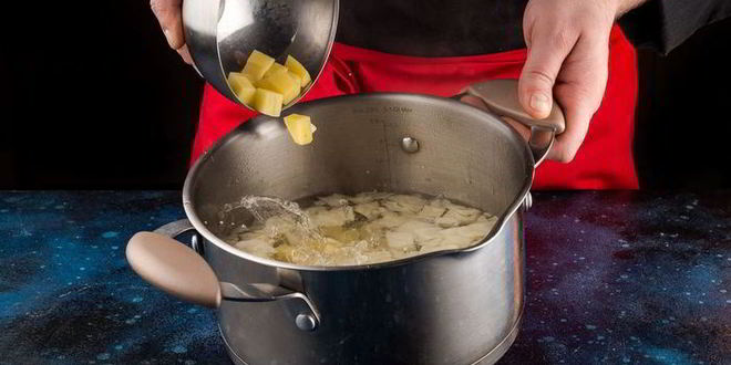 Рецепт картофельный суп на воде с болгарским перцем