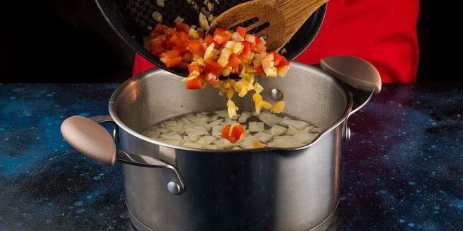 Рецепт картофельный суп на воде с болгарским перцем