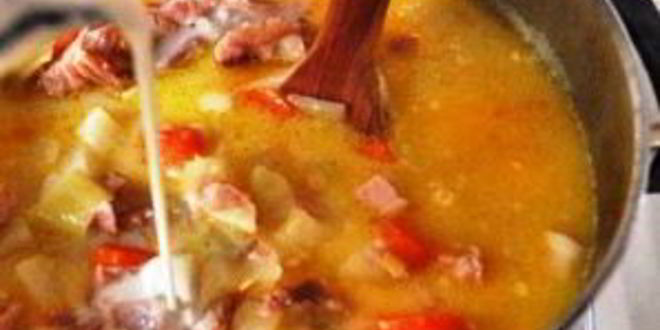 Рецепт картофельный суп с ветчиной