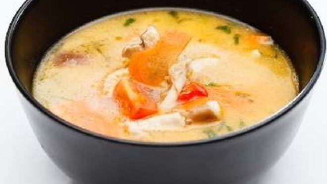 Рецепт Кокосовый суп с луком и сельдереем