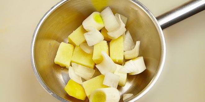 Рецепт крем-суп из брокколи с лососем