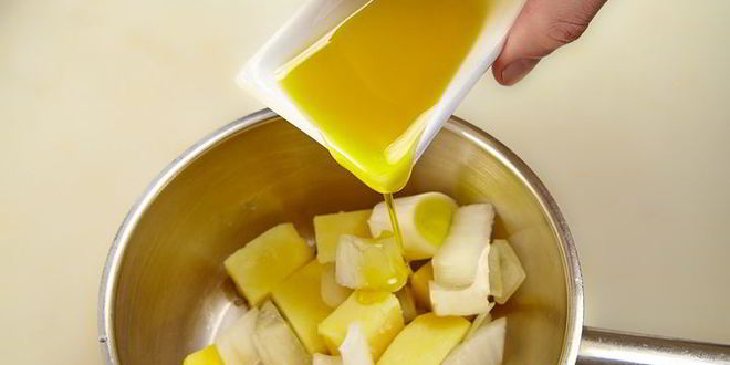 Рецепт крем-суп из брокколи с лососем