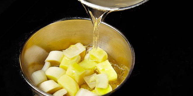 Рецепт крем-суп из брокколи с лососем