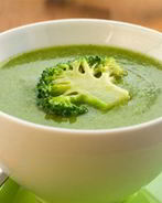 Крем-суп из брокколи с плавленым сыром