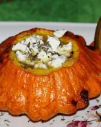 Крем суп из патиссонов с брынзой и тимьяном