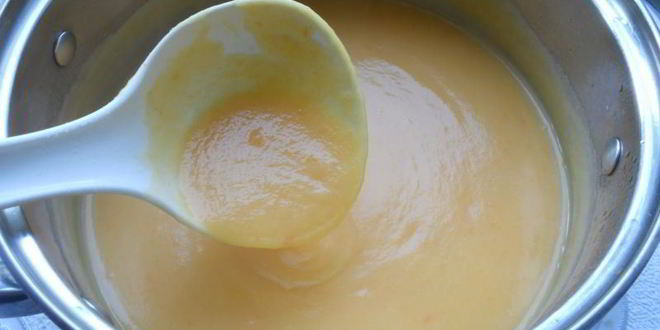 Рецепт крем-суп морковно-картофельный со шкварками из утиного жира